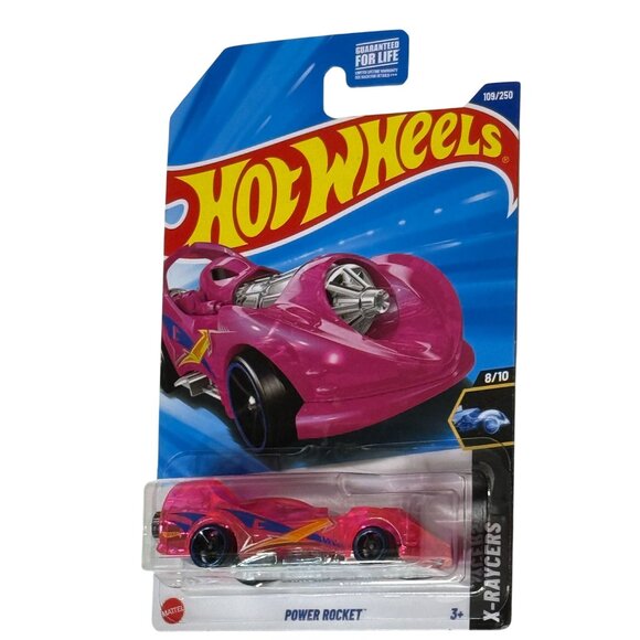 Hot Wheels Power Rocket Pink X-Raycers Clear Body Mainline 109/250 - Picture 1 of 6